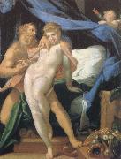 Bartholomeus Spranger Vulcanus and Maia oil painting reproduction